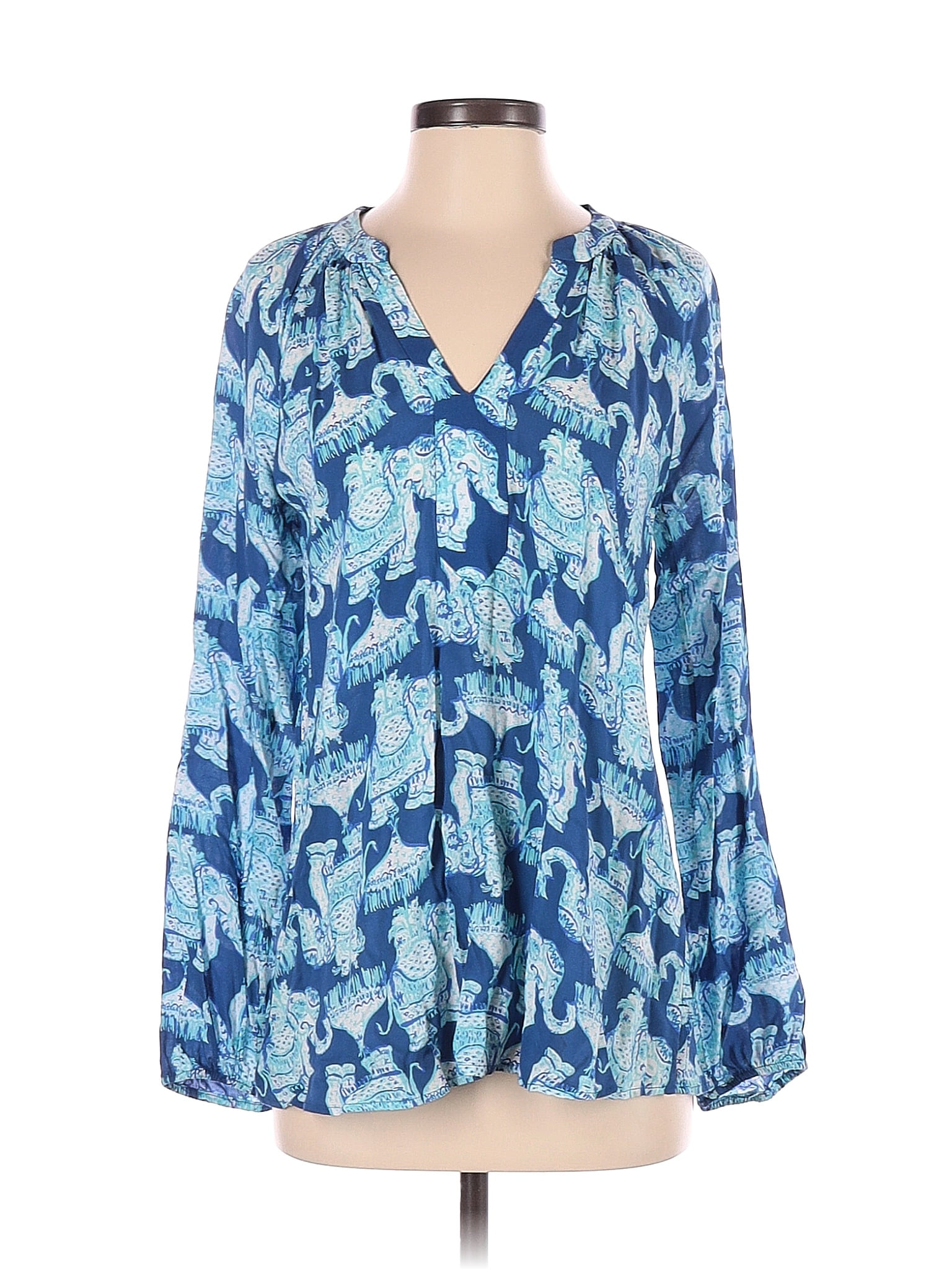 Top Long Sleeve Designer By Lilly Pulitzer In White, Size: Xs main image 1