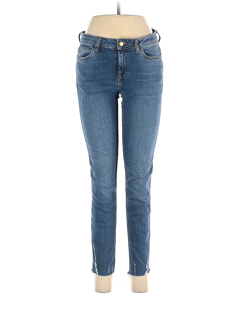 Pre-owned Zara Basic Jeans In Blue