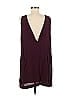 backSTAGE 100% Polyester Solid Burgundy Casual Dress Size M - photo 2