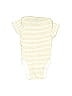 Gerber 100% Cotton Stripes Yellow White Short Sleeve Onesie Newborn - photo 2