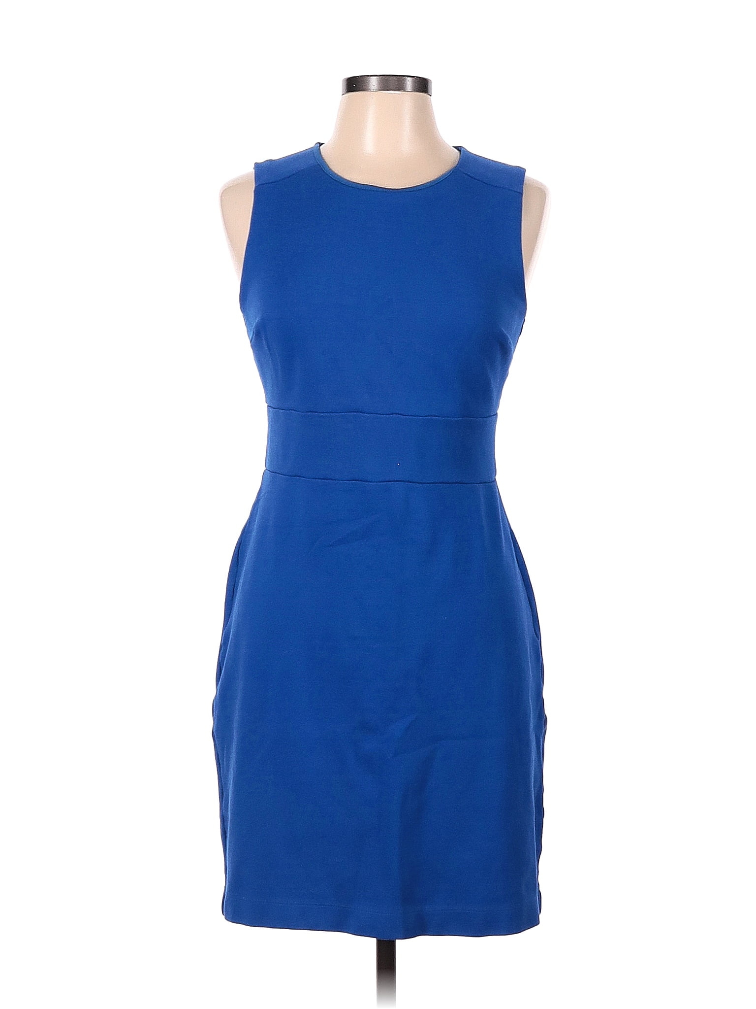 Ann Taylor Solid Blue Casual Dress Size 6 78 Off Thredup