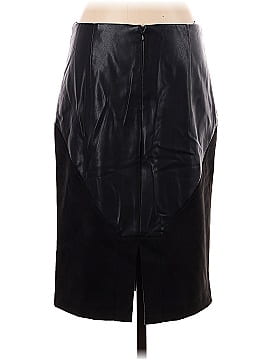 Ivanka Trump Faux Leather Skirt (view 2)
