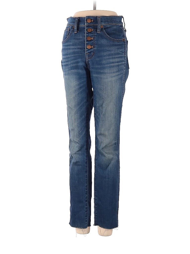 Madewell Solid Tortoise Ombre Blue Jeans 23 Waist - photo 1