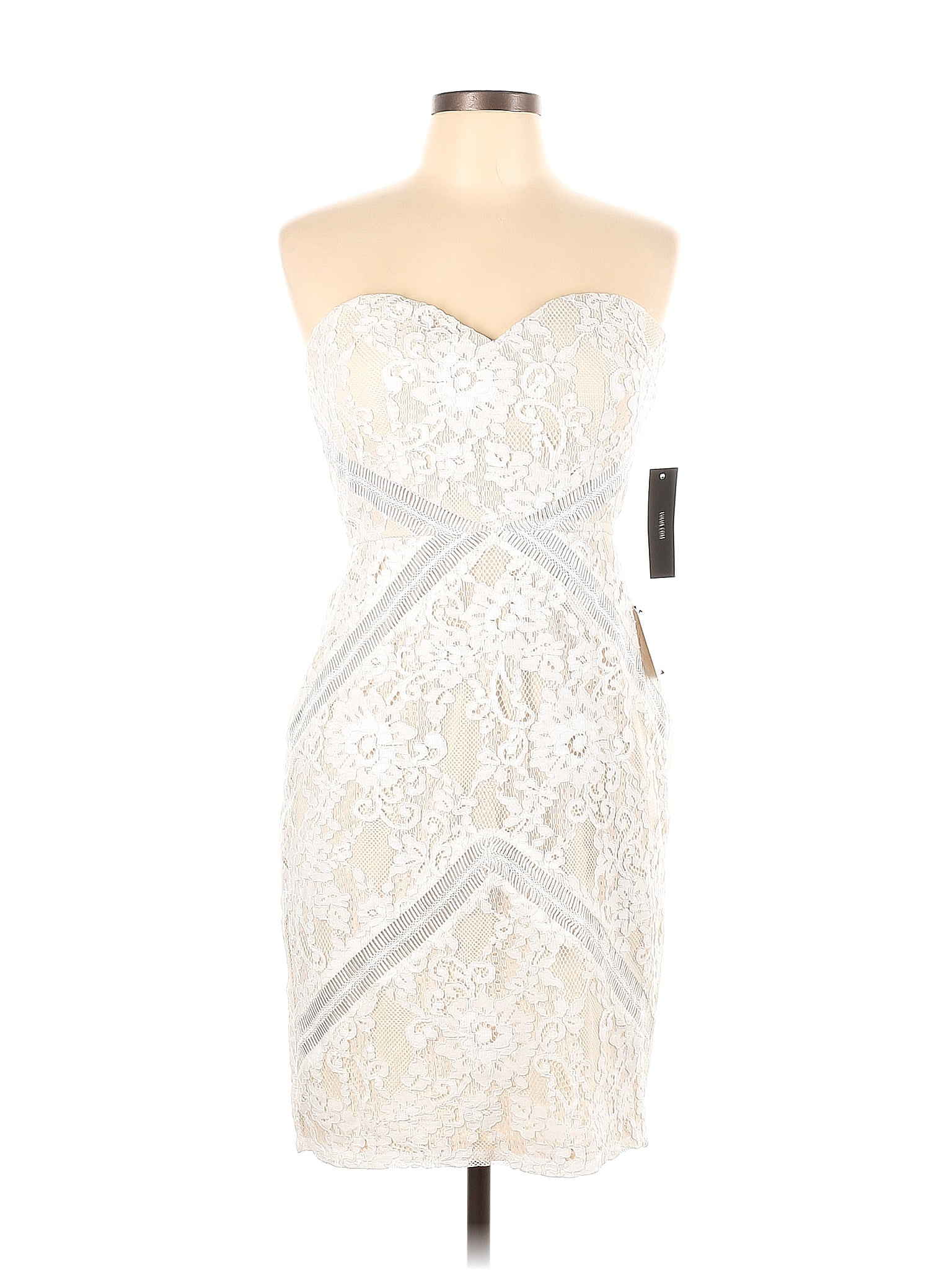 Lulus White Cocktail Dress Size L 63 off thredUP