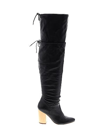 Pied Juste Solid Black Boots Size 37 EU 76 off ThredUp