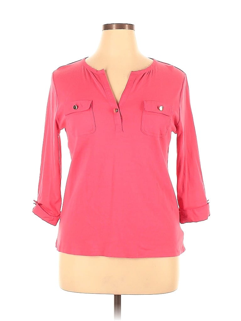 Charter Club 100% Pima Cotton Pink Active T-Shirt Size XL - 70% off