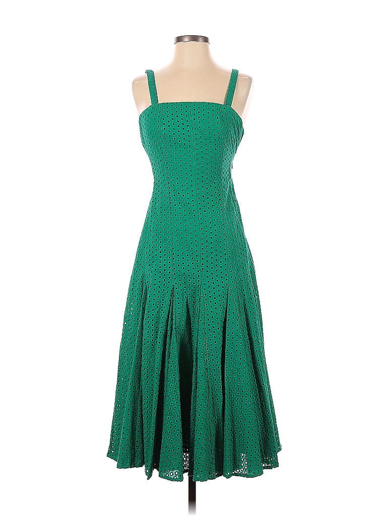 Dress Casual Midi By Maeve In Green, Size: M main image 0