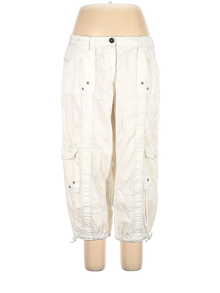 Style&Co Solid White Ivory Cargo Pants Size 14 60 off thredUP
