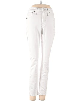 Madewell Petite Curvy High-Rise Skinny Jeans in Pure White (view 1)