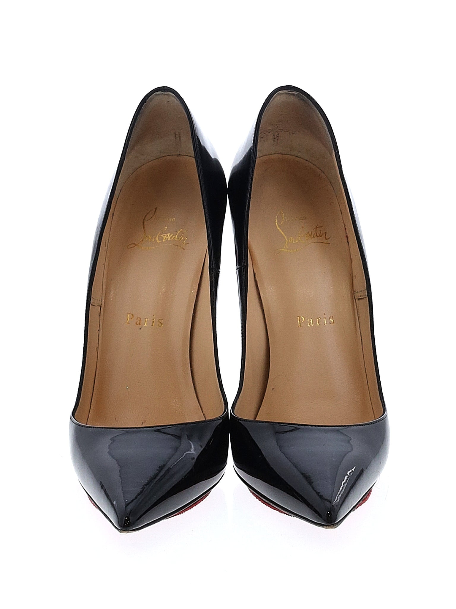 Louis Vuitton, Shoes, Christian Louboutinblack Patent Leather Bianca 2  Pumps Size 7