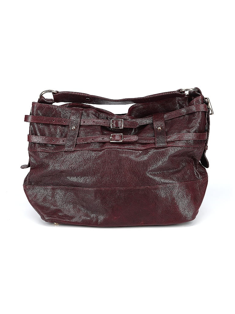 Rebecca Minkoff 100% Leather Solid Burgundy Leather Shoulder Bag One Size - photo 1