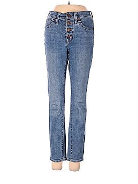 Madewell 9" Mid-Rise Skinny Crop Jeans: Button-Front TENCEL&trade; Denim Edition (view 1)