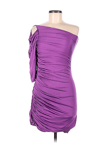 Halston heritage outlet purple dress