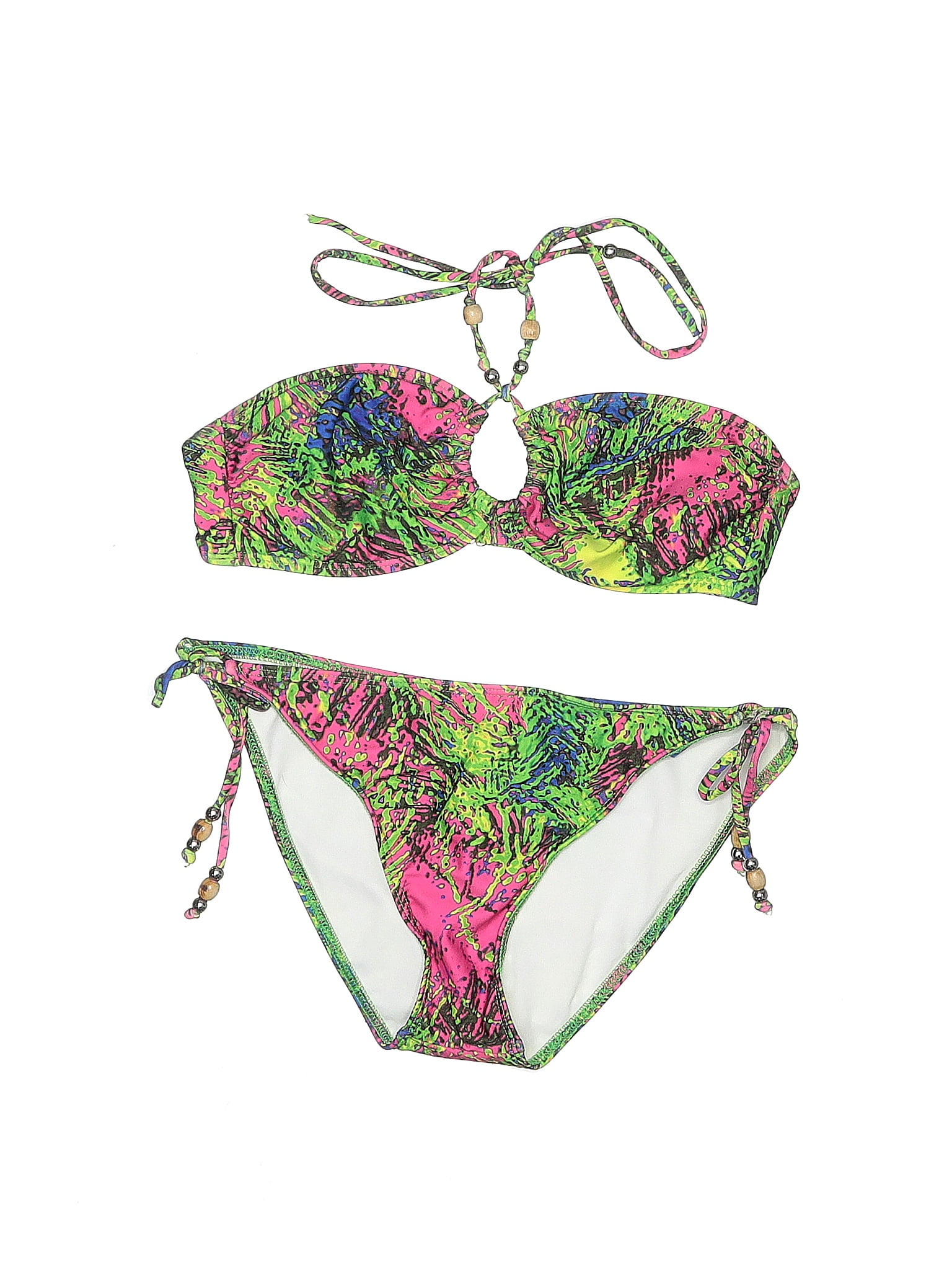 Ella Moss Green Two Piece Swimsuit Size 10 (UK) 73 off thredUP