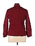 Zoe D. 100% Polyester Jacquard Damask Brocade Red Burgundy Jacket Size XL - photo 2