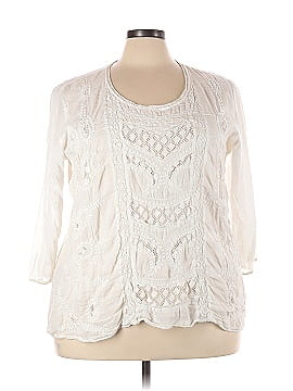 Solitaire 3/4 Sleeve Blouse (view 1)