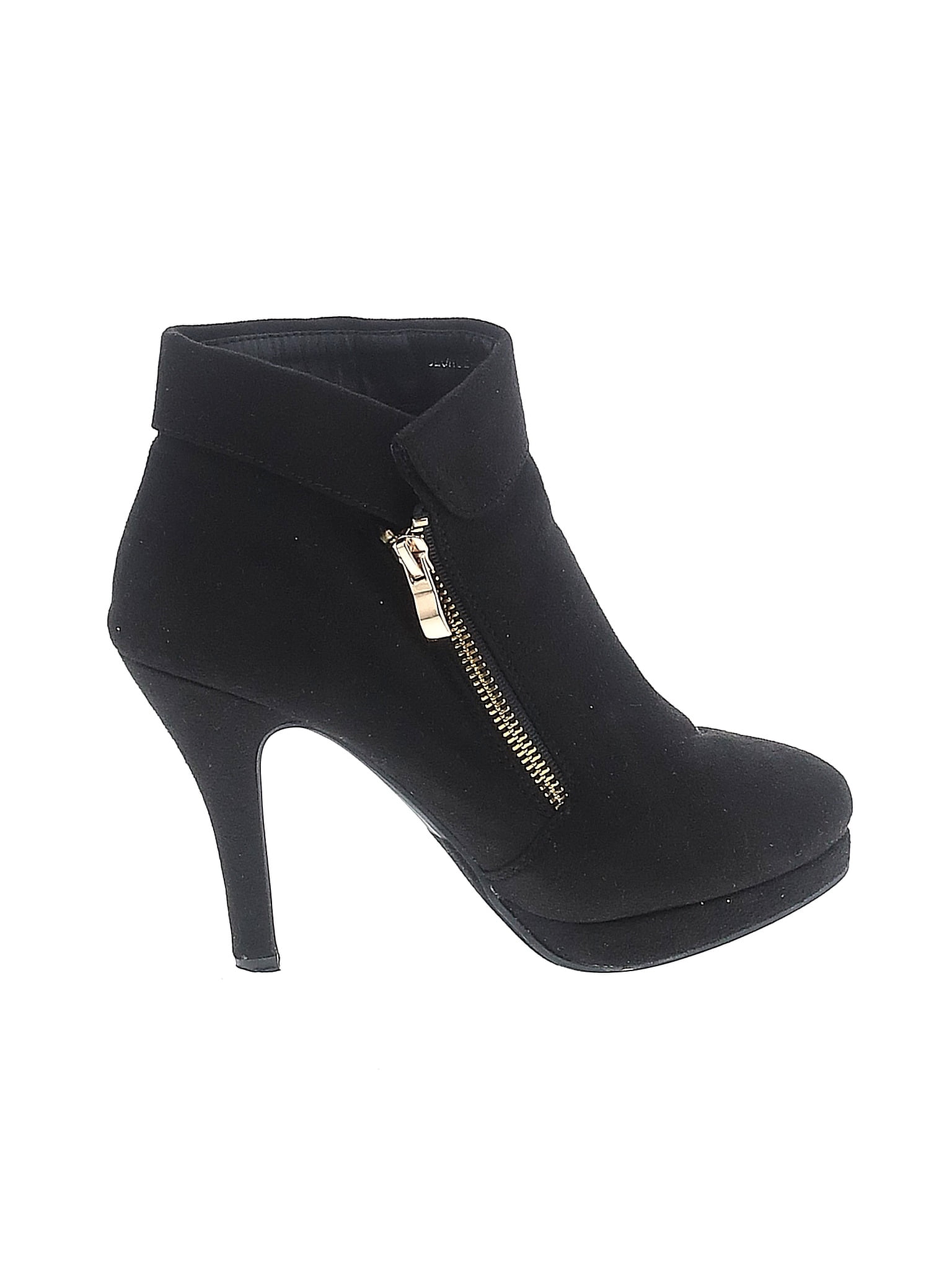 Assorted Brands Solid Black Ankle Boots Size 7 1/2 - 51% off | thredUP
