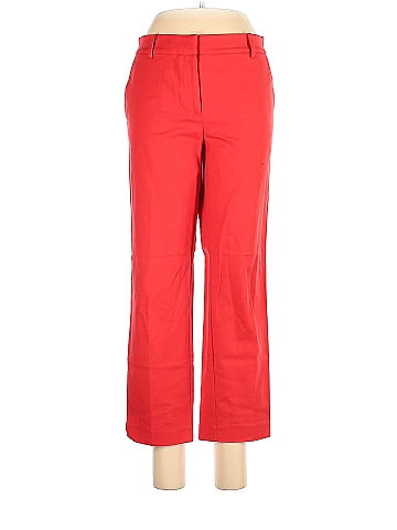 Ann Taylor LOFT Solid Red Casual Pants Size 8 - 71% off