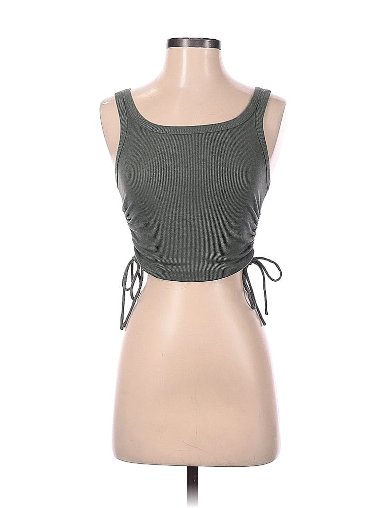 Princess Polly Solid Green Sleeveless Top Size 4 - photo 1