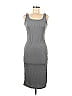 Shein Solid Gray Casual Dress Size 6 - photo 1
