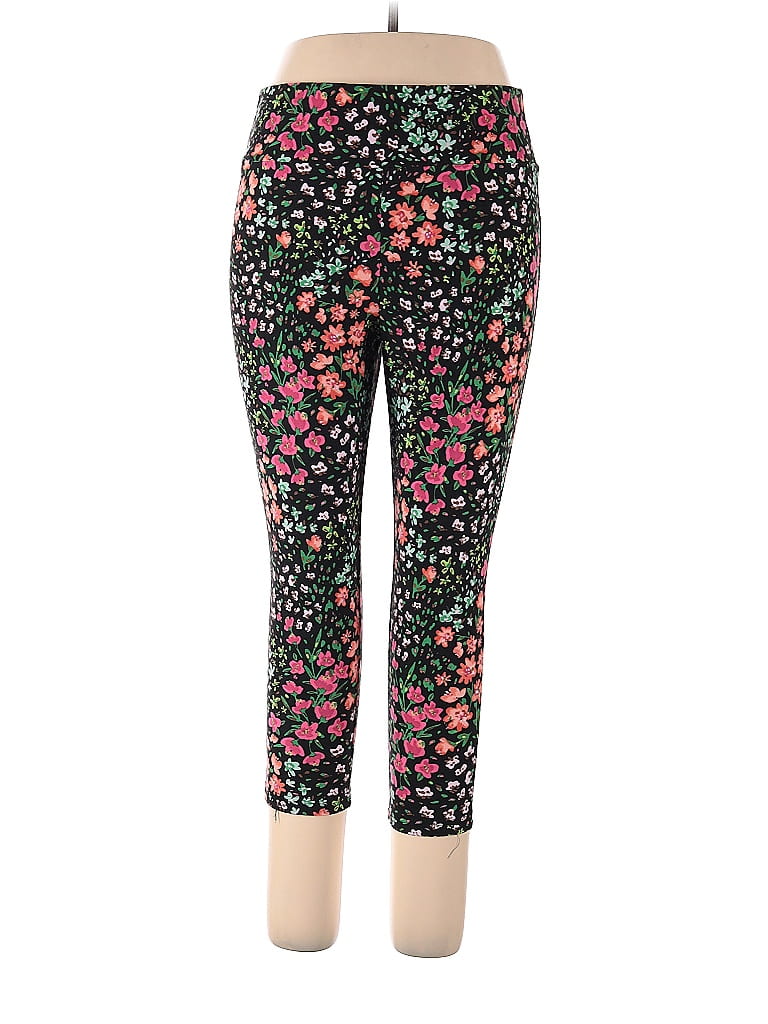 Terra & Sky Multi Color Black Leggings Size 1X (Plus) - 7% off | thredUP