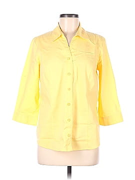 Christopher & Banks 3/4 Sleeve Button-Down Shirt (view 1)