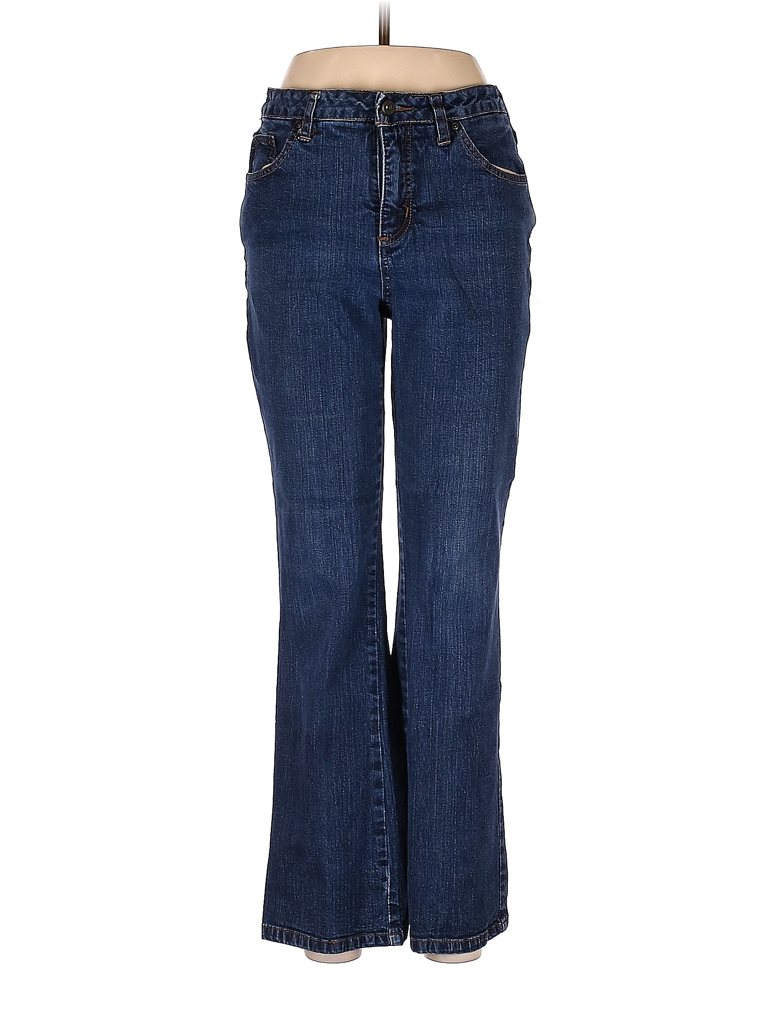 St. John's Bay Solid Blue Jeans Size 10 62 off thredUP