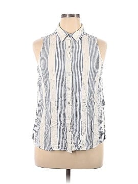 Jane and Delancey Sleeveless Button-Down Shirt (view 1)
