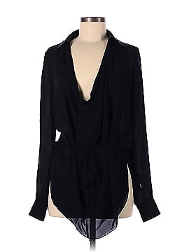 Haute Hippie Long Sleeve Silk Top (view 1)