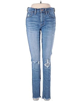 Madewell 9" High-Rise Skinny Jeans in Allegra Wash: Rip and Repair Edition (view 1)