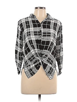 Iky Me 3/4 Sleeve Button-Down Shirt (view 1)