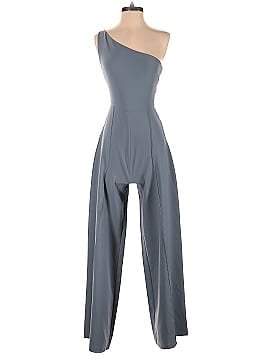 Christian Siriano Blue One Shoulder Jumpsuit (view 1)