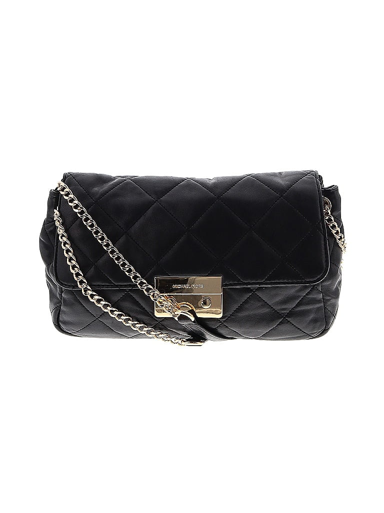 Micheal Kors Size LARGE Black signature Shoulder Bag