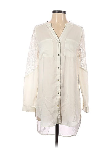 White House Black Market Long Sleeve Blouse (view 1)