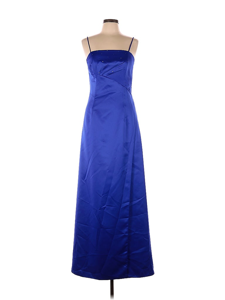 B2 100% Polyester Blue Cocktail Dress Size 21 - photo 1