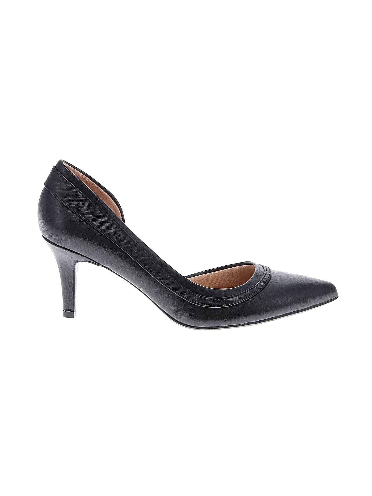 Abella Solid Black Heels Size 7 62 off thredUP