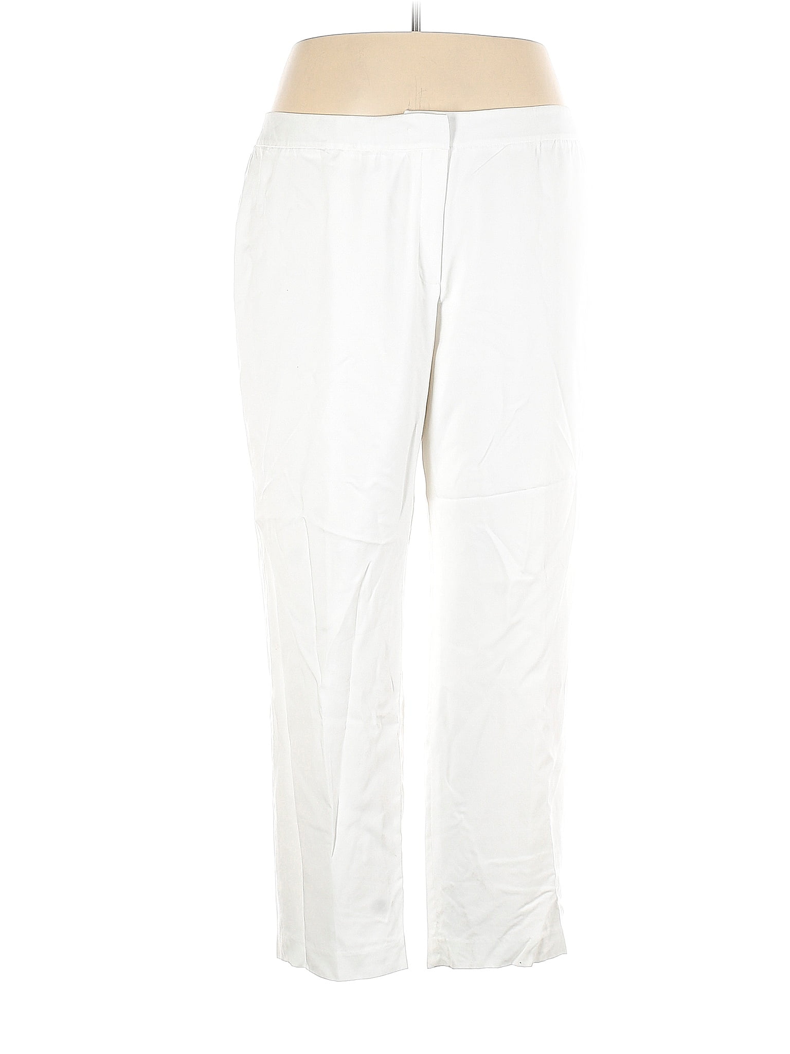 Calvin Klein 100% Lyocell Solid White Casual Pants Size 20 (Plus) - 65% ...