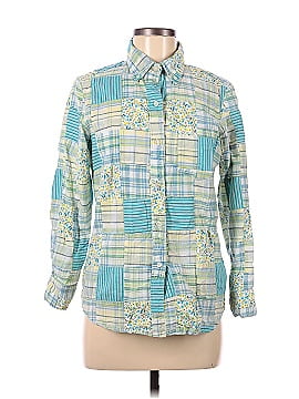 Tailor Vintage 3/4 Sleeve Button-Down Shirt (view 1)