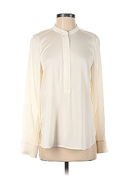 Vince. Long Sleeve Silk Top (view 1)
