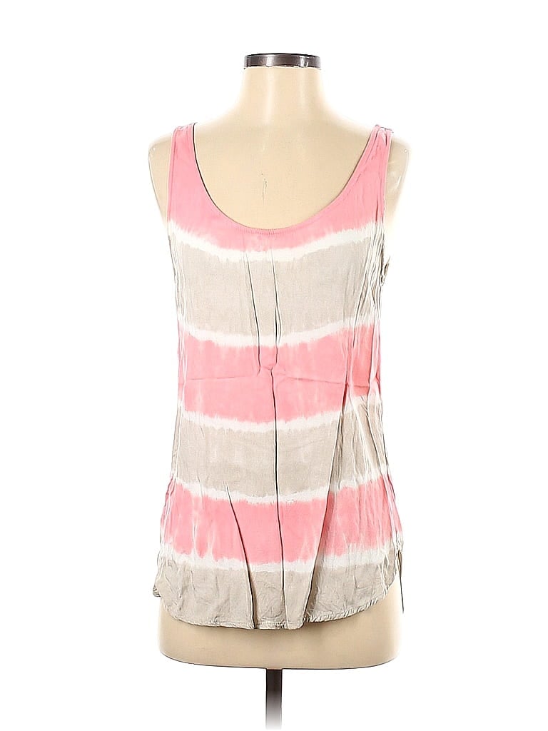 Pre-owned Bella Dahl Tank Top Pink Strapless Neckline Tops