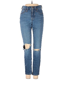 Madewell 9" Mid-Rise Skinny Crop Jeans in Delmar Wash: Eco Edition (view 1)