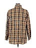 Unbranded Checkered-gingham Grid Plaid Tweed Brown Long Sleeve Button-Down Shirt Size XL - photo 2