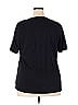 Cj Banks 100% Cotton Solid Black Short Sleeve T-Shirt Size 2X (Plus) - photo 2