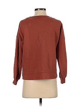 Madewell (Re)sourced Cotton V-Neck Sweatshirt (view 2)
