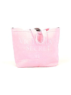 Victoria's Secret, Bags, Victorias Secret Black Canvas Bag Tote Weekender Shoulder  Bag Purse