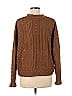 Peach Love 100% Acrylic Tortoise Chevron-herringbone Brown Pullover Sweater Size M - photo 2