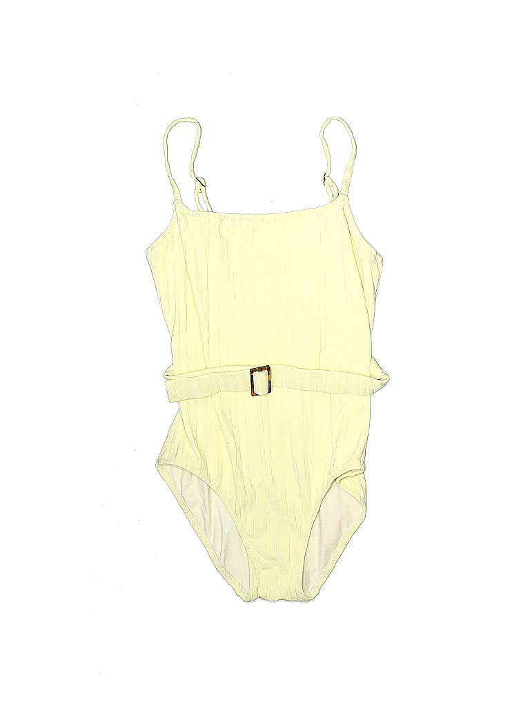 Solid & Striped Yellow One Piece Swimsuit Size XS - photo 1