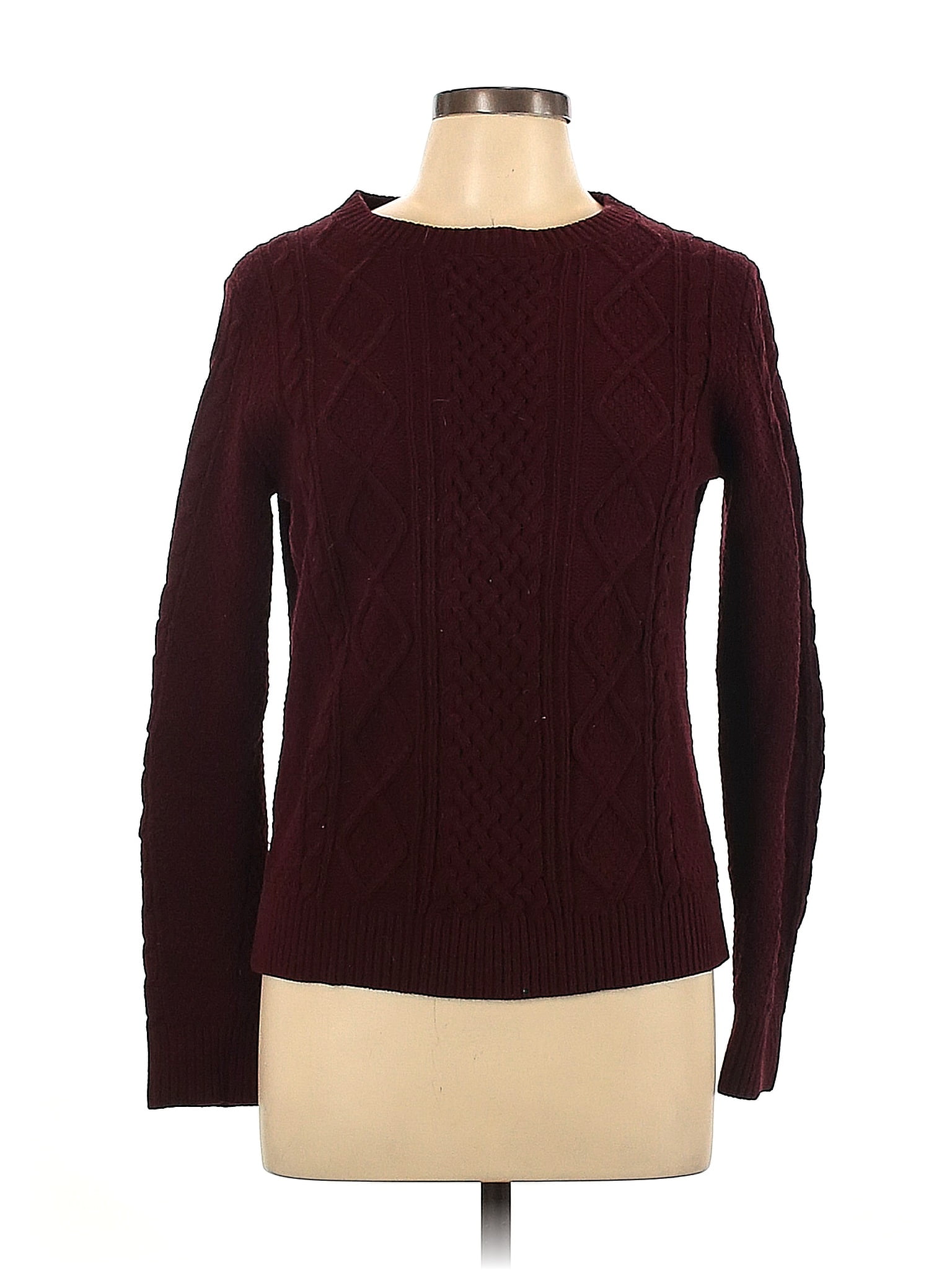 Ines de la Fressange for Uniqlo Burgundy Pullover Sweater Size M - 58% ...