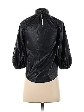 Rebecca Taylor Faux Leather Top (view 2)