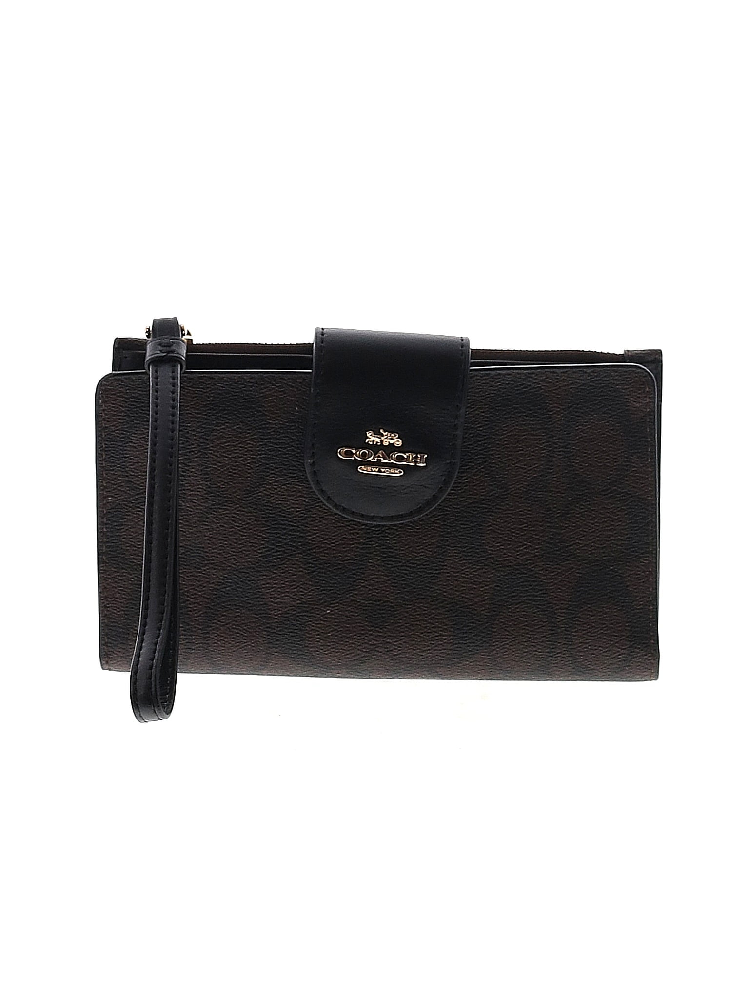 Coach Brown Leather Wallet One Size 76 off thredUP